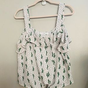 Tie front cactus tank
